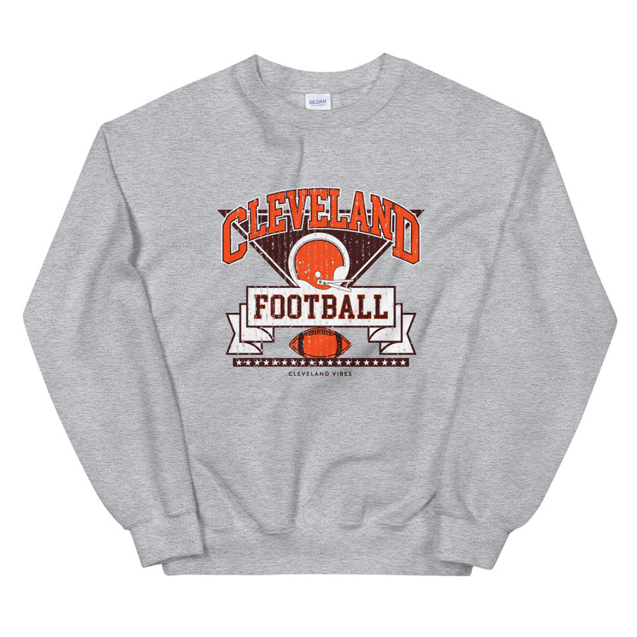 Cleveland Football Retro Crew Sweatshirt