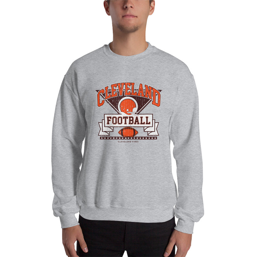 Cleveland Football Retro Crew Sweatshirt