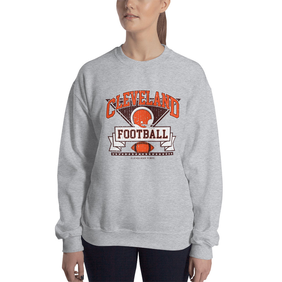 Vintage Cleveland Football Unisex Crewneck Sweatshirt