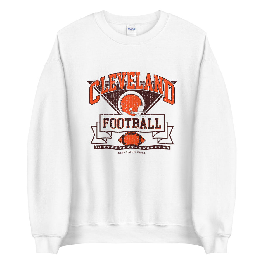 Cleveland Football Retro Crew Sweatshirt