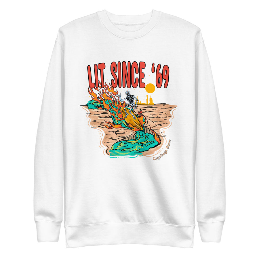 Lit Since '69 Premium Crewneck Sweatshirt